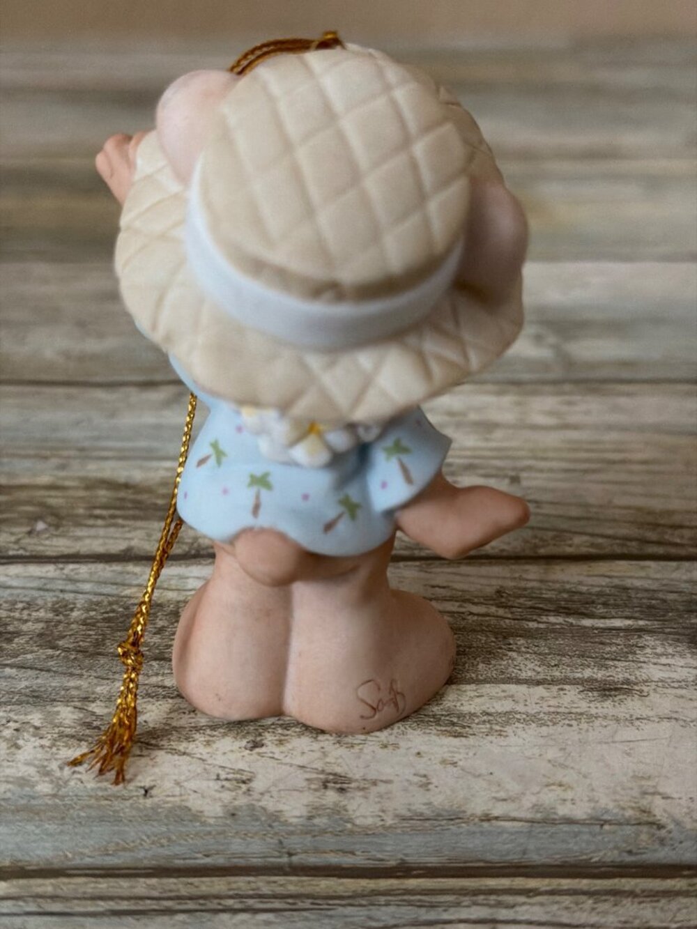 Precious Moments 2001 In Paradise 101549 + Aloha Bear Ornament 101550 Set - Picture 11 of 15